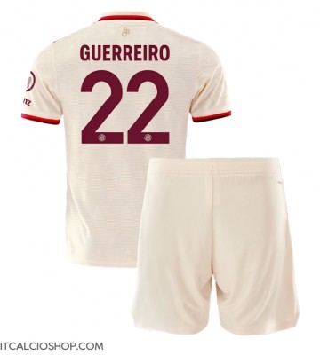 Bayern Munich Raphael Guerreiro #22 Terza Maglia Bambino 2024-25 Manica Corta (+ Pantaloni corti)